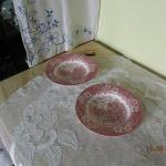 Plate - white porcelain - Staffordshire England - 1960 Plate - white porcelain - Staffordshire England - 1960