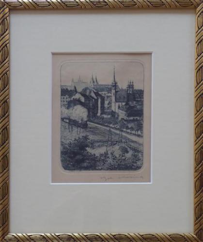 Bohumil Kozina - Train at Vysehrad railway station Bohumil Kozina - Train at Vysehrad railway station