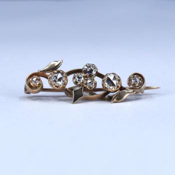 Brilliant Brooch - metal, gold - 1900 Brilliant Brooch - metal, gold - 1900