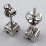 White gold earrings with diamonds White gold earrings with diamonds