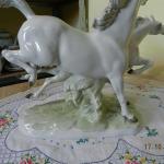 Porcelain Group of Figures - white porcelain - Hutschenreuther Germany - 1950 Porcelain Group of Figures - white porcelain - Hutschenreuther Germany - 1950