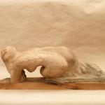 Nude Figure - wood, burnt clay - Jan Kodet - 1940 Nude Figure - wood, burnt clay - Jan Kodet - 1940