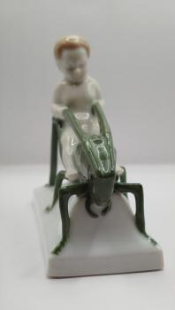 Pair of Porcelain Stutues - glazed porcelain - 1930 Pair of Porcelain Stutues - glazed porcelain - 1930