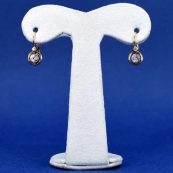 Gold Earrings - gold, sapphire - 1928 Gold Earrings - gold, sapphire - 1928