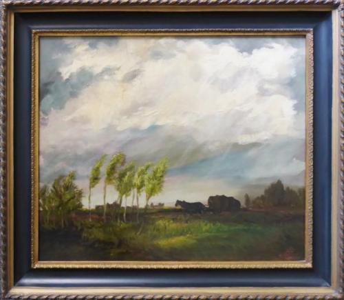 Rolin Viktor - Landscape before the storm with a c Rolin Viktor - Landscape before the storm with a c