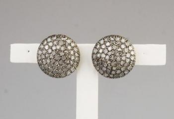 Earrings - silver, gold - 1980 Earrings - silver, gold - 1980