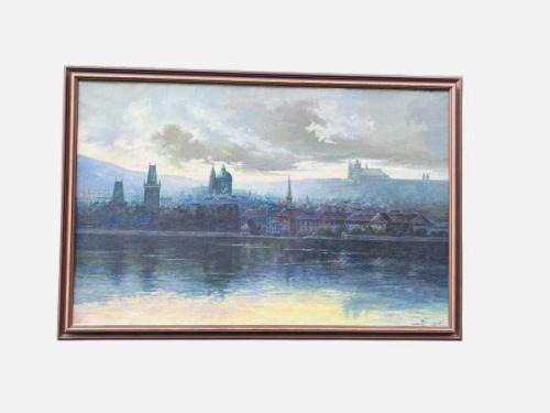 View of Hradcany - canvas - Josef Jaroš - 1940 View of Hradcany - canvas - Josef Jaroš - 1940