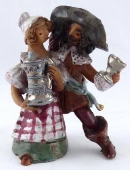 Musketeer with a tavern keeper Musketeer with a tavern keeper