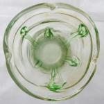 Vase wrapped with glass uranium threads Vase wrapped with glass uranium threads