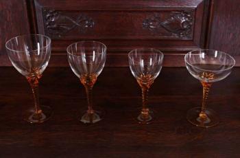 Stemmed Glass - crystal, glass - 1930 Stemmed Glass - crystal, glass - 1930