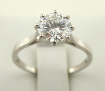 White Gold Ring - white gold, diamond - 1980 White Gold Ring - white gold, diamond - 1980