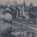 Bohumil Kozina - Train at Vysehrad railway station Bohumil Kozina - Train at Vysehrad railway station