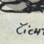 Snowy village PF 1958 - monogram ZH Snowy village PF 1958 - monogram ZH