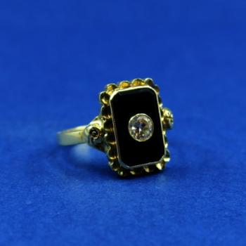 Men's Gold Ring - onyx, gold - 1920 Men's Gold Ring - onyx, gold - 1920