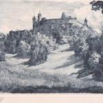 View of castle with fortification View of castle with fortification