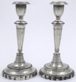 Candlestick - tin - 1880 Candlestick - tin - 1880