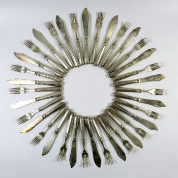 Silver Cutlery - silver - 1850 Silver Cutlery - silver - 1850