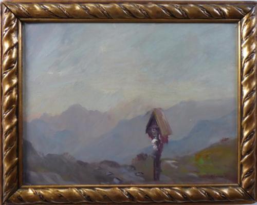 Calvary and View of Trosky Castle Calvary and View of Trosky Castle