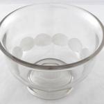 Large round bowl with cut lenses Large round bowl with cut lenses