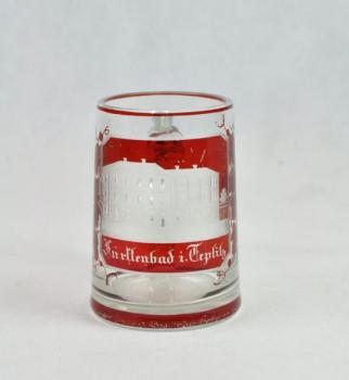 Glass Spa Sipping Cup - 1880 Glass Spa Sipping Cup - 1880