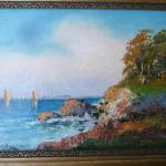 Landscape by the sea - paired paintings Landscape by the sea - paired paintings