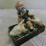 Ceramic Figurine - Child - ceramics - Jan Lichtág, podle figurek od Powolnyho / V.D.K. Bechyně - 1920 Ceramic Figurine - Child - ceramics - Jan Lichtág, podle figurek od Powolnyho / V.D.K. Bechyně - 1920