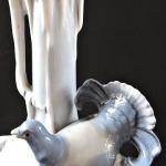 Vase with ornamental pigeon - Ilmenau, Mezler & Or Vase with ornamental pigeon - Ilmenau, Mezler & Or