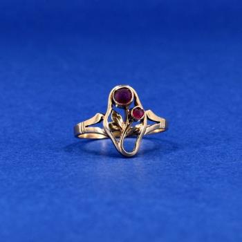 Ladies' Gold Ring - gold, ruby - 1905 Ladies' Gold Ring - gold, ruby - 1905