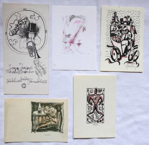 Five graphics - Kalousek, Kostalek, Cihla, Matous Five graphics - Kalousek, Kostalek, Cihla, Matous