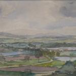 Landscape with ponds - signature unreadable Landscape with ponds - signature unreadable