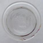 Glass with coloured enamel strip Glass with coloured enamel strip