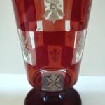 Glass on the stem with white lilies Glass on the stem with white lilies