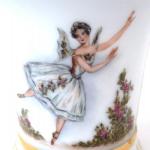 Cup with miniature of ballerina Carlotta Grisi  Cup with miniature of ballerina Carlotta Grisi