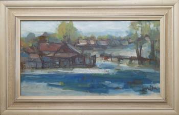 Painting - cardboard - Alois Lukášek - 1950 Painting - cardboard - Alois Lukášek - 1950