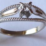 Ring made of white gold with brilliant Ring made of white gold with brilliant
