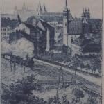 Bohumil Kozina - Train at Vysehrad railway station Bohumil Kozina - Train at Vysehrad railway station