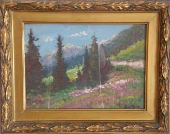 Mountain Landscape - Emanuel Bakla - 1930 Mountain Landscape - Emanuel Bakla - 1930