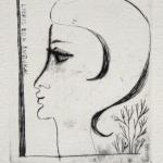 Olga Pavalova - Girls, 4x Ex libris  Olga Pavalova - Girls, 4x Ex libris