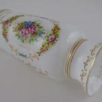 Vase made of clear, milky and painted glass Vase made of clear, milky and painted glass