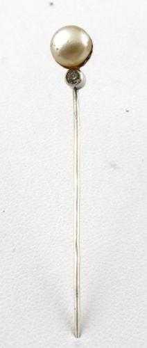 Silver pin with seed bead - Jablonec bijouterie Silver pin with seed bead - Jablonec bijouterie