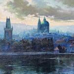 View of Hradcany - canvas - Josef Jaroš - 1940 View of Hradcany - canvas - Josef Jaroš - 1940