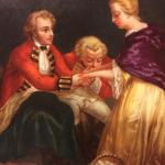 Genre paintings on porcelain Genre paintings on porcelain
