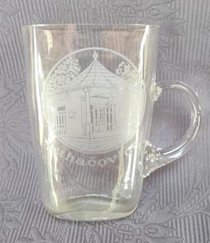 Glass Spa Sipping Cup - 1930 Glass Spa Sipping Cup - 1930