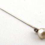 Silver pin with seed bead - Jablonec bijouterie Silver pin with seed bead - Jablonec bijouterie