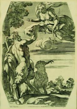 Faun and the goddess Diana Faun and the goddess Diana