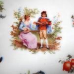 Bowl with bowls - Gallant scene Bowl with bowls - Gallant scene