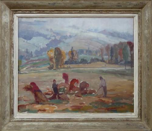 Marysa Neubertova - Binding grain into sheaves Marysa Neubertova - Binding grain into sheaves