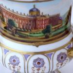 Vase, painted veduta of a temple of art - Empire s Vase, painted veduta of a temple of art - Empire s