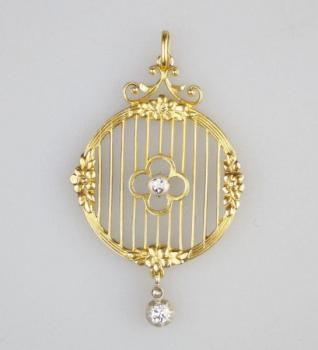 Pendant - gold, diamond - 1910 Pendant - gold, diamond - 1910