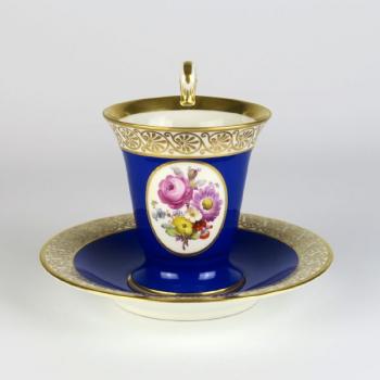 Cup and Saucer - white porcelain - 1910 Cup and Saucer - white porcelain - 1910